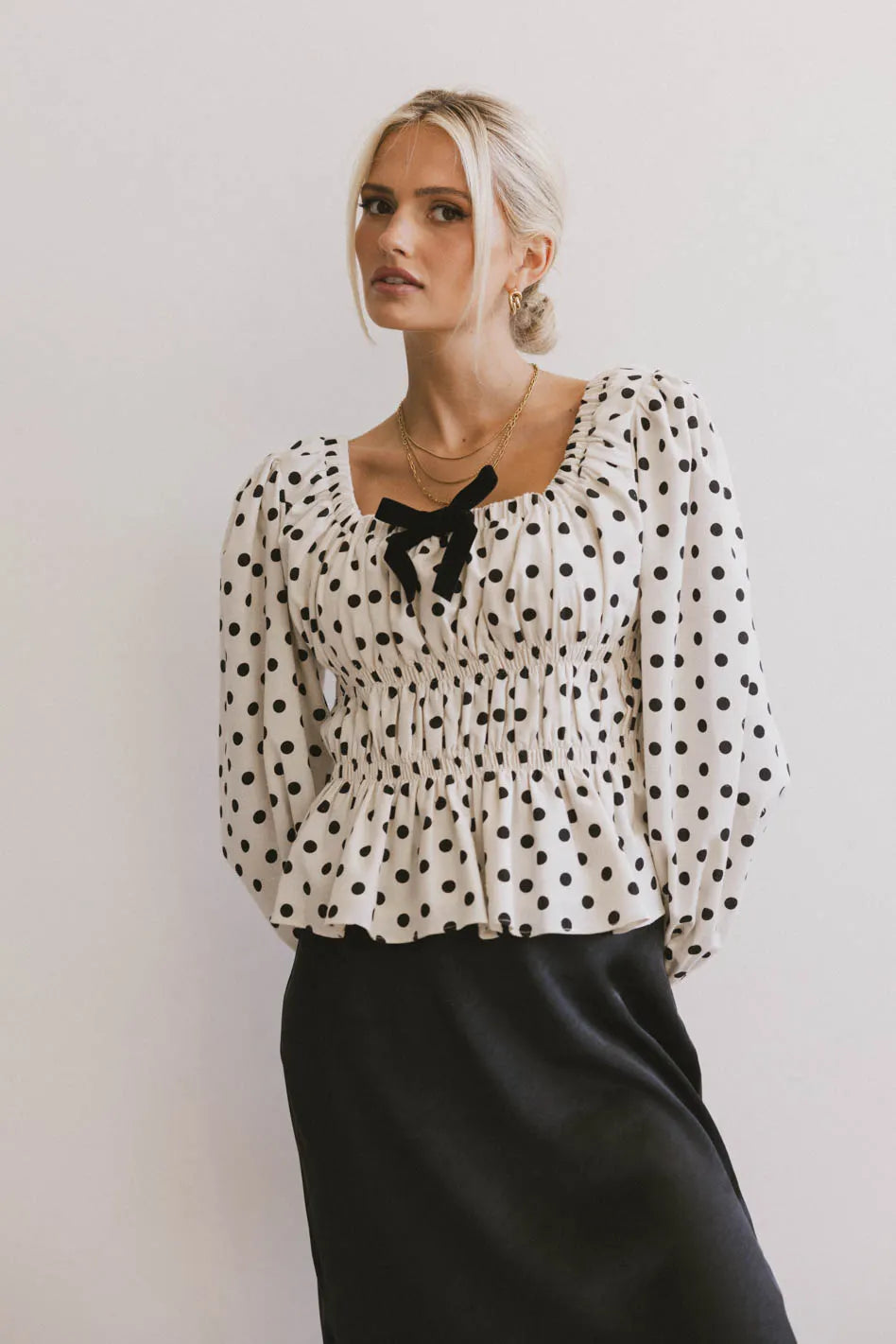 The Velveteen Bow Blouse