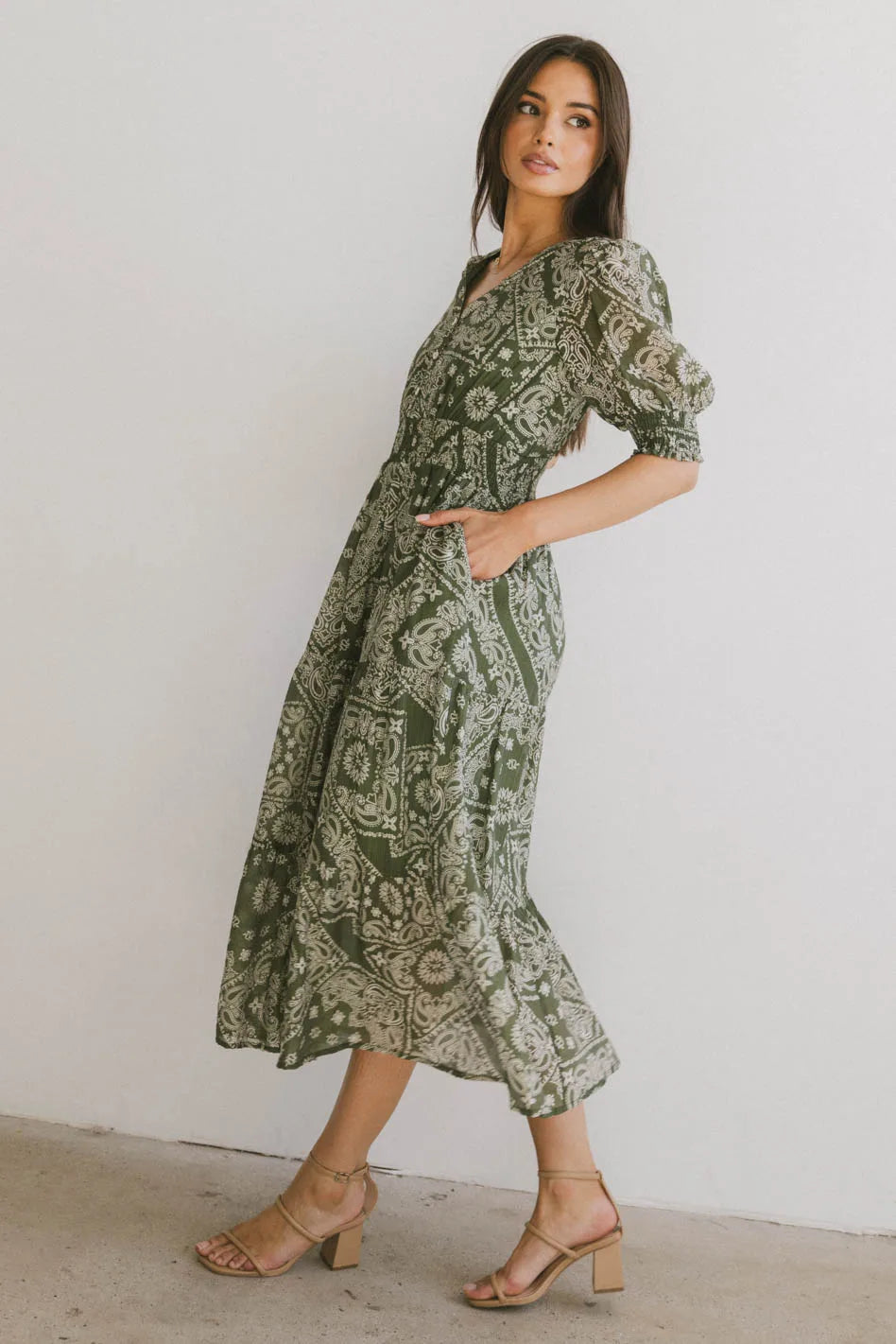 Dia Paisley Midi Dress