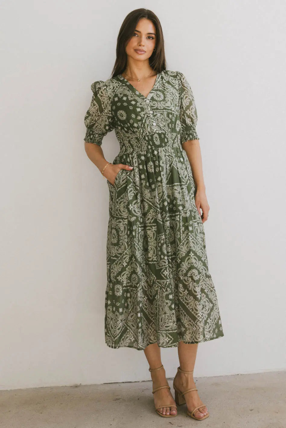 Dia Paisley Midi Dress