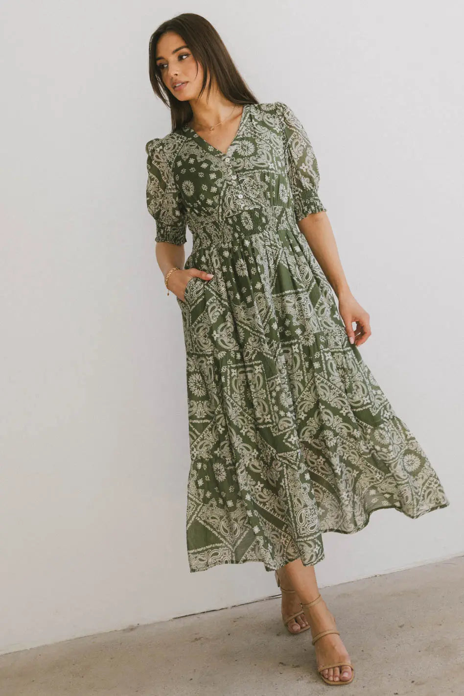 Dia Paisley Midi Dress