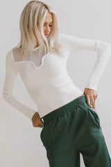 Alder Sweater in White