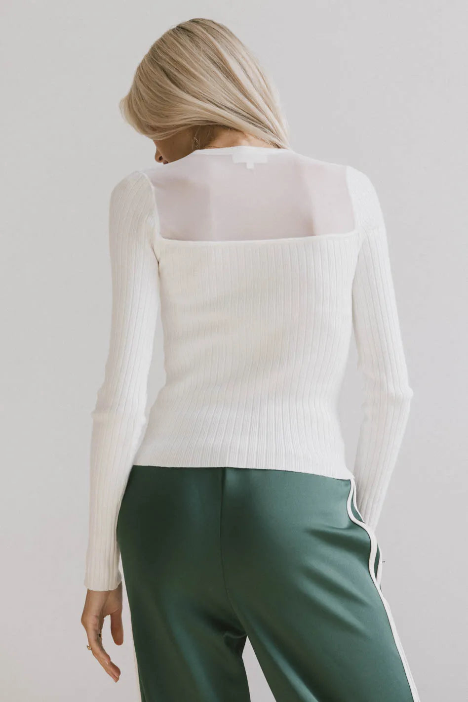 Alder Sweater in White