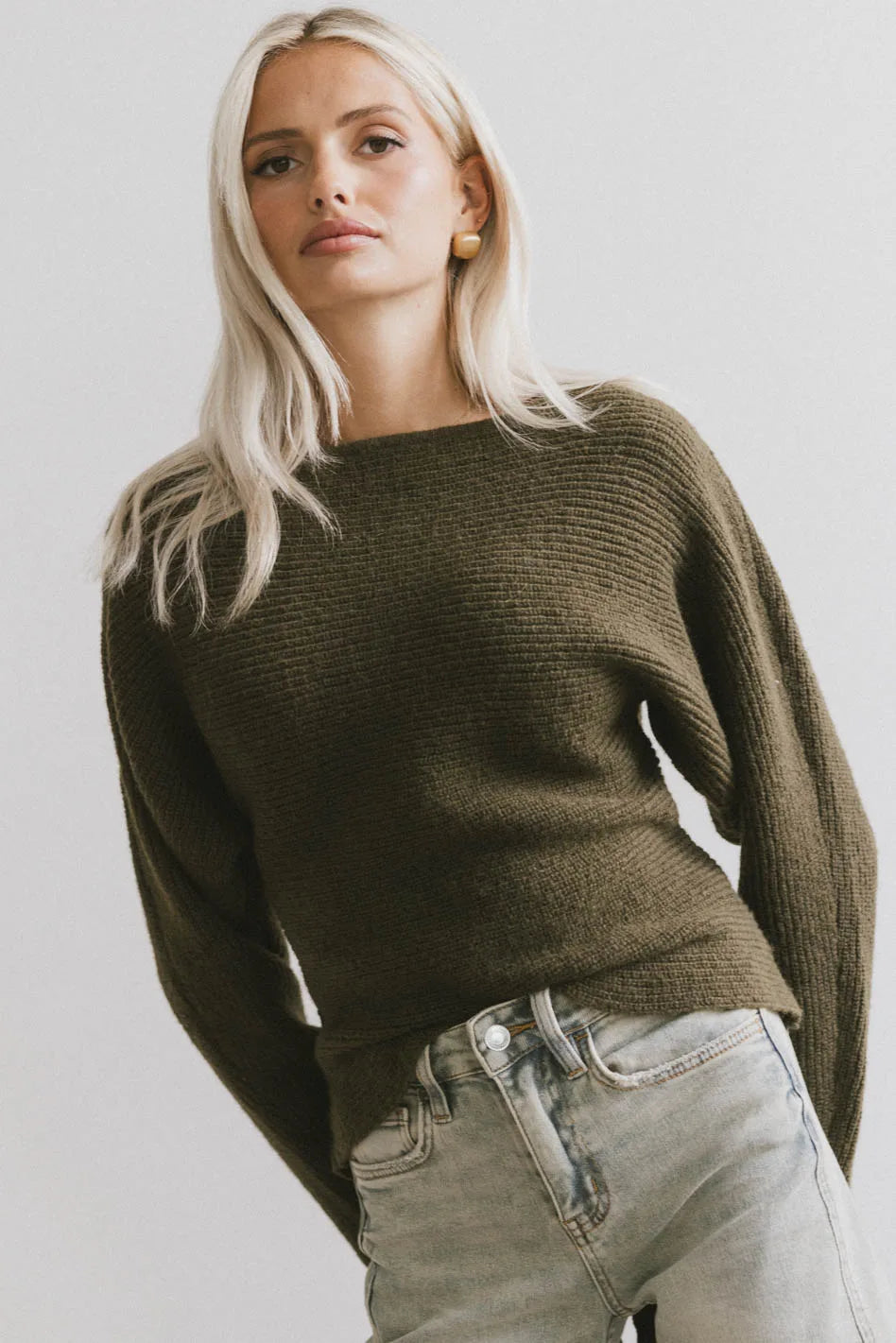 Azura Knit Sweater in Green