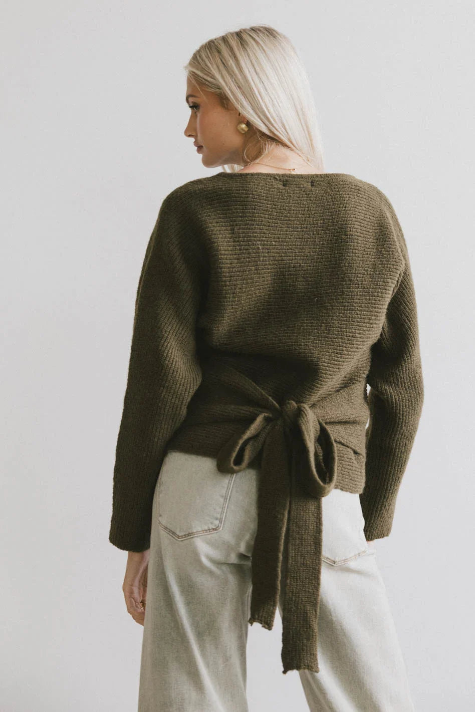 Azura Knit Sweater in Green - FINAL SALE