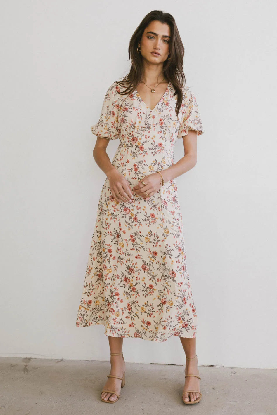 Ainsley Floral Midi Dress