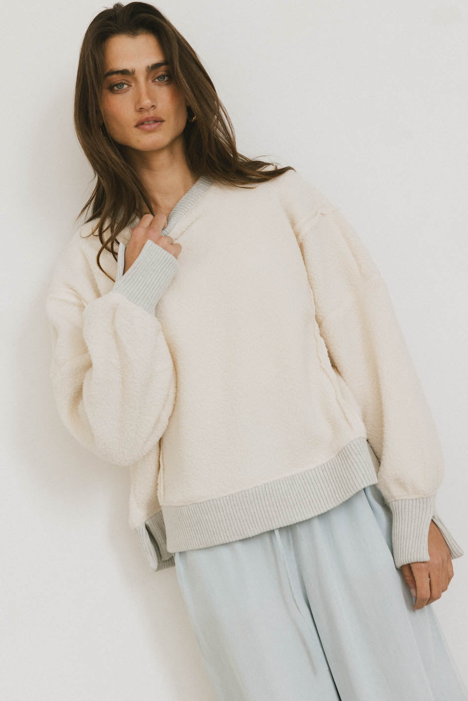 Gracyn Sherpa Crewneck