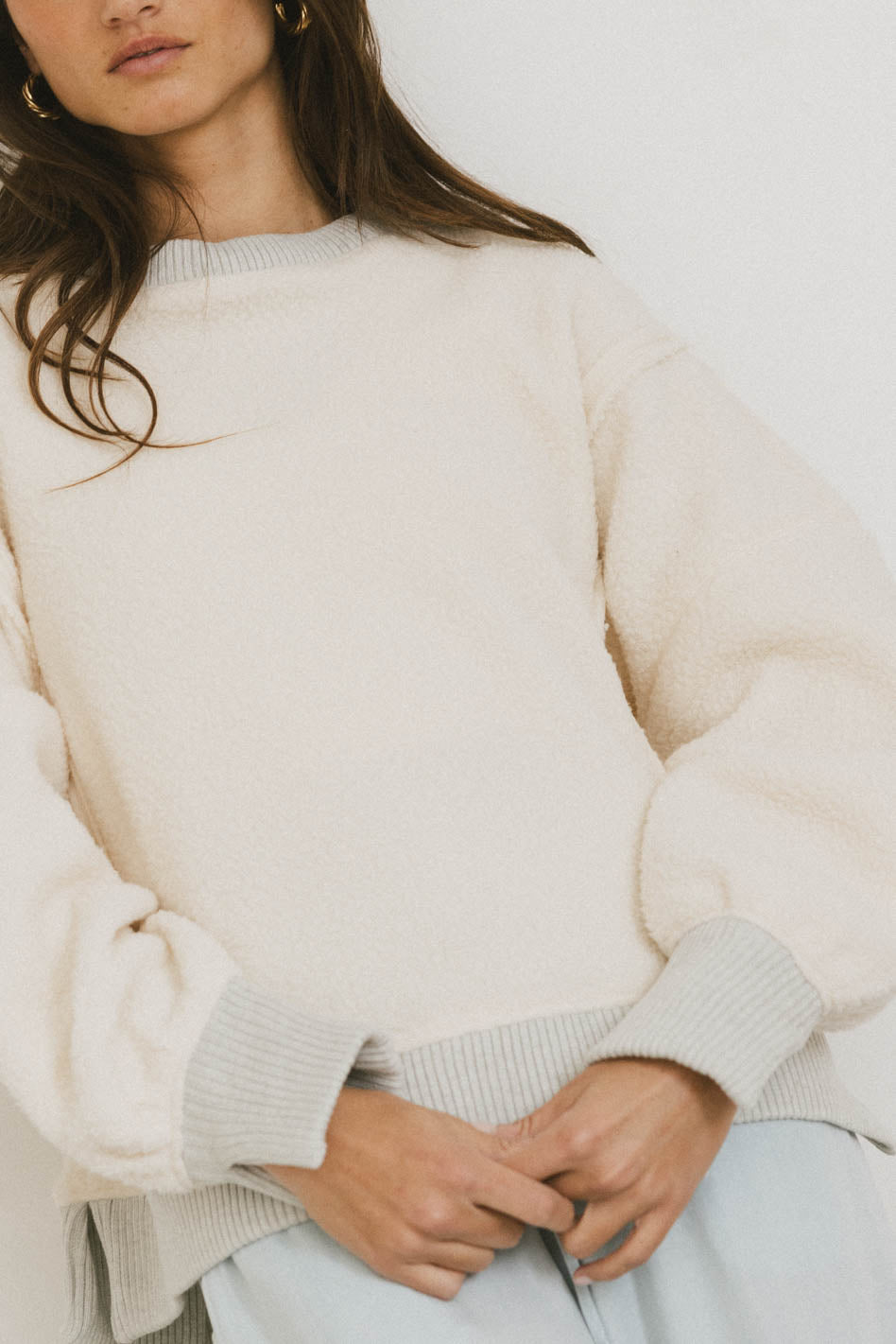 Gracyn Sherpa Crewneck