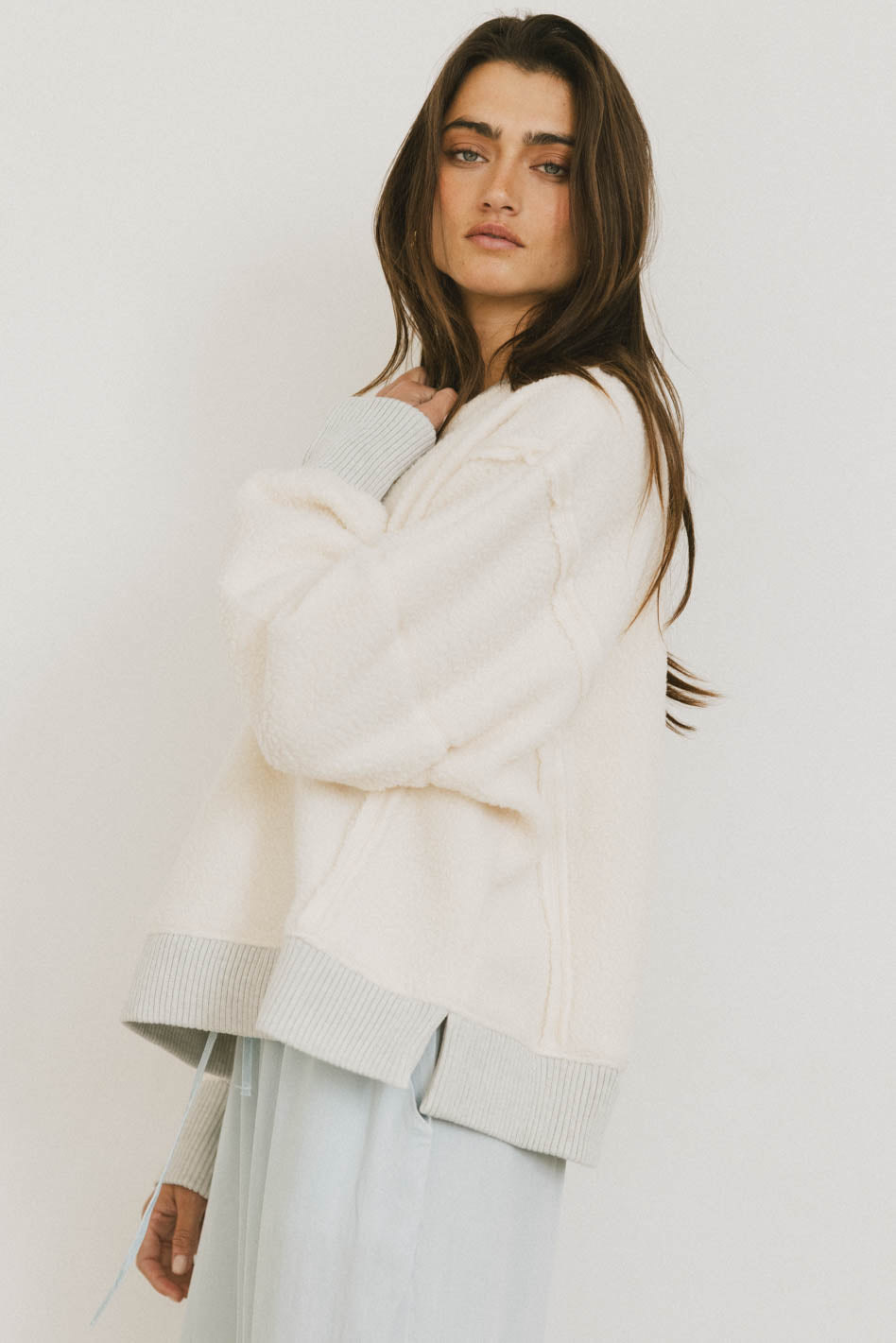 Gracyn Sherpa Crewneck