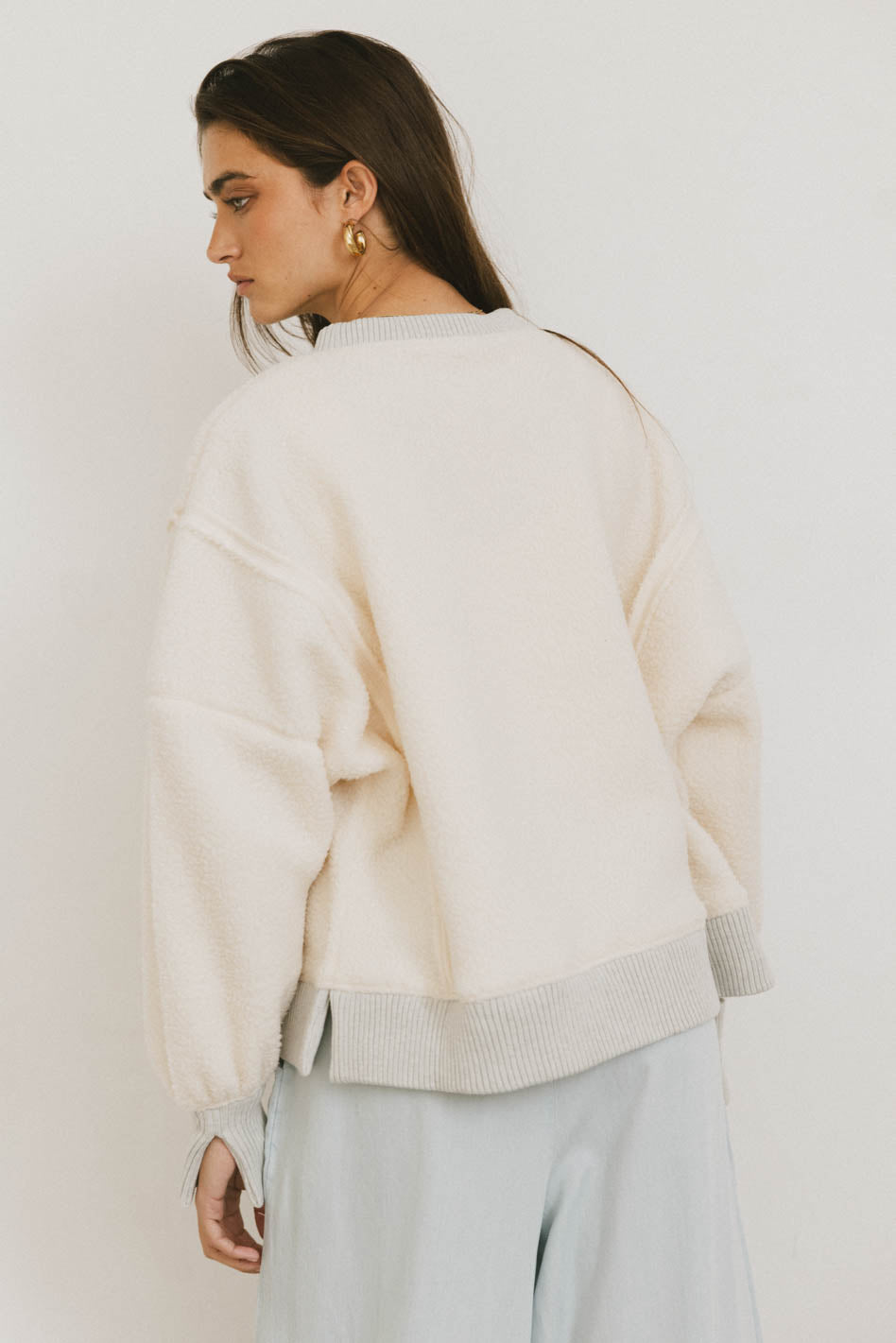 Gracyn Sherpa Crewneck