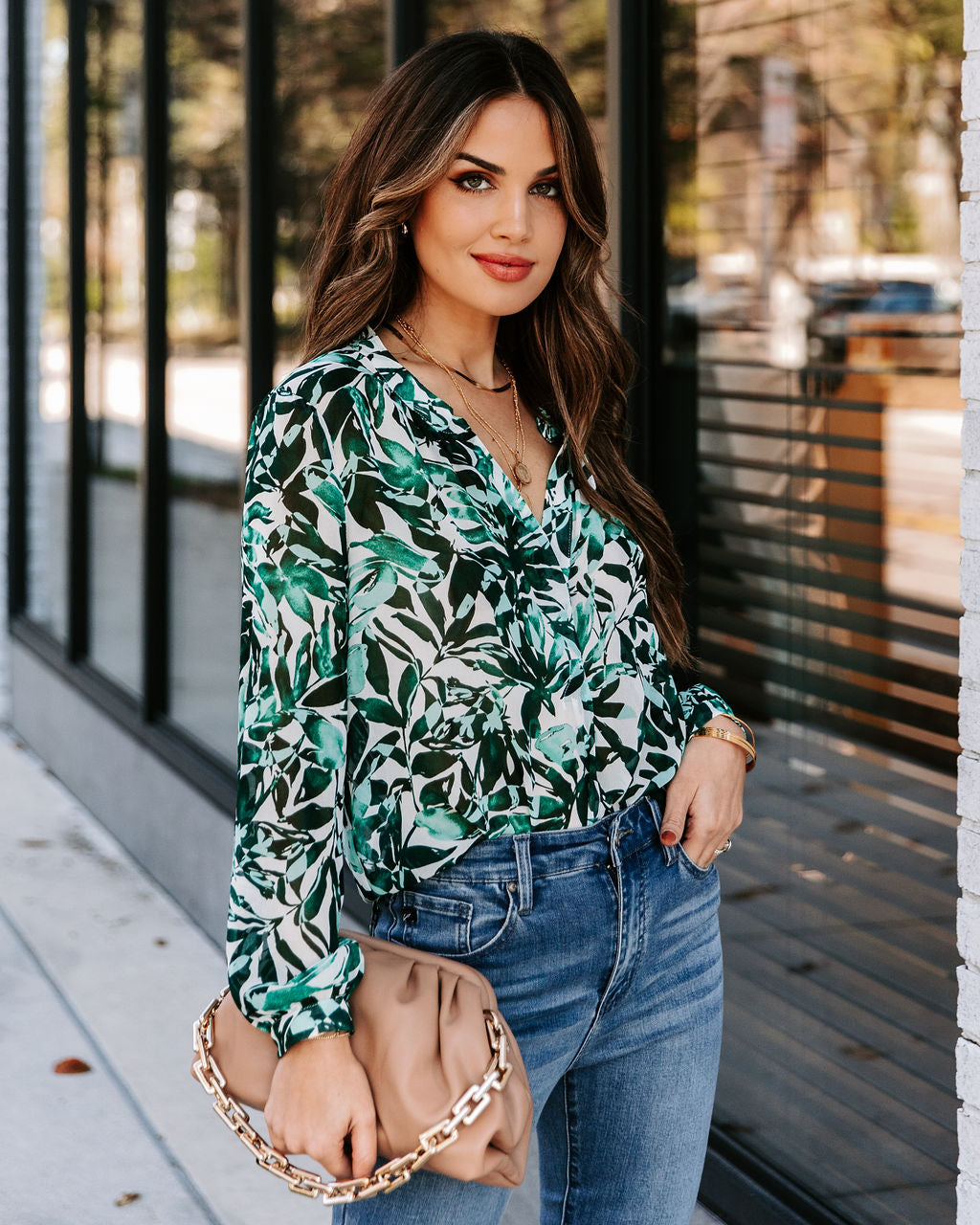 Lewyn Floral Damsel Blouse