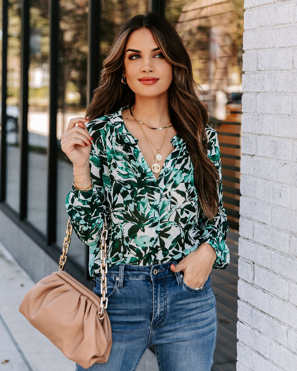 Lewyn Floral Damsel Blouse