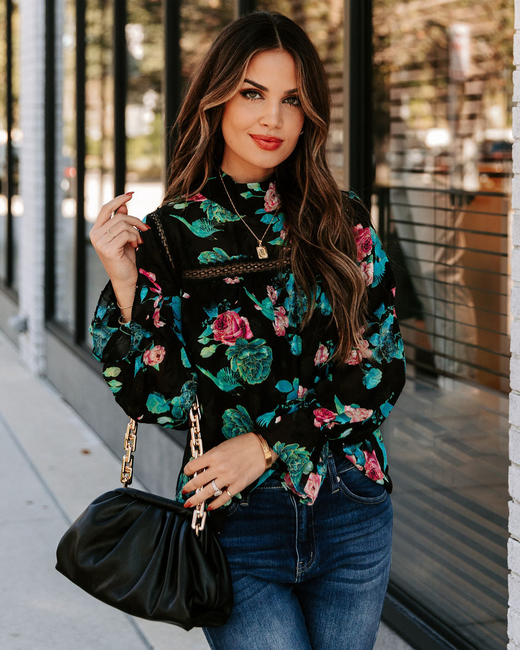 Rios Floral Lace Blouse