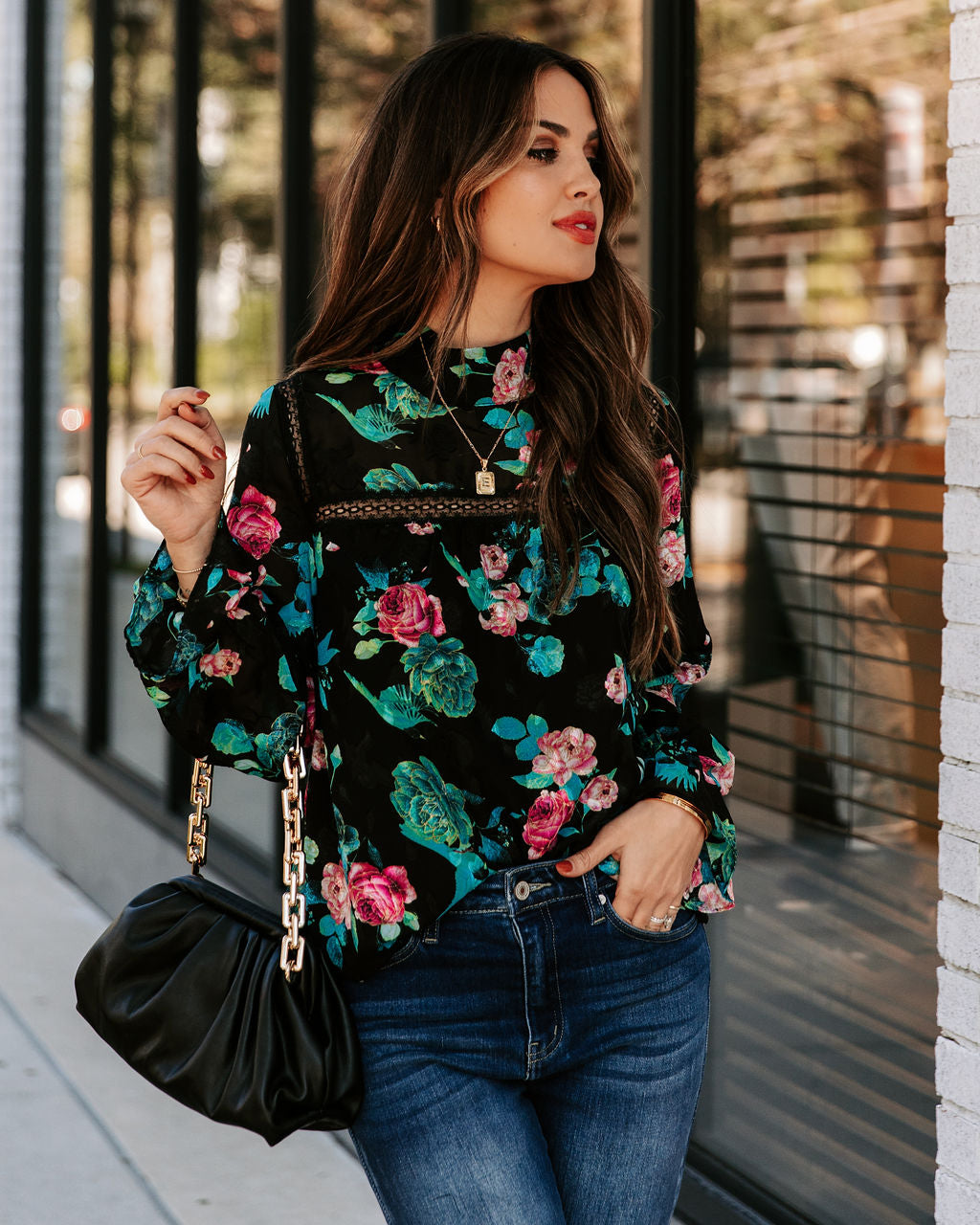 Rios Floral Lace Blouse