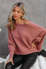 Tremont Ribbed Dolman Sweater - Mauve