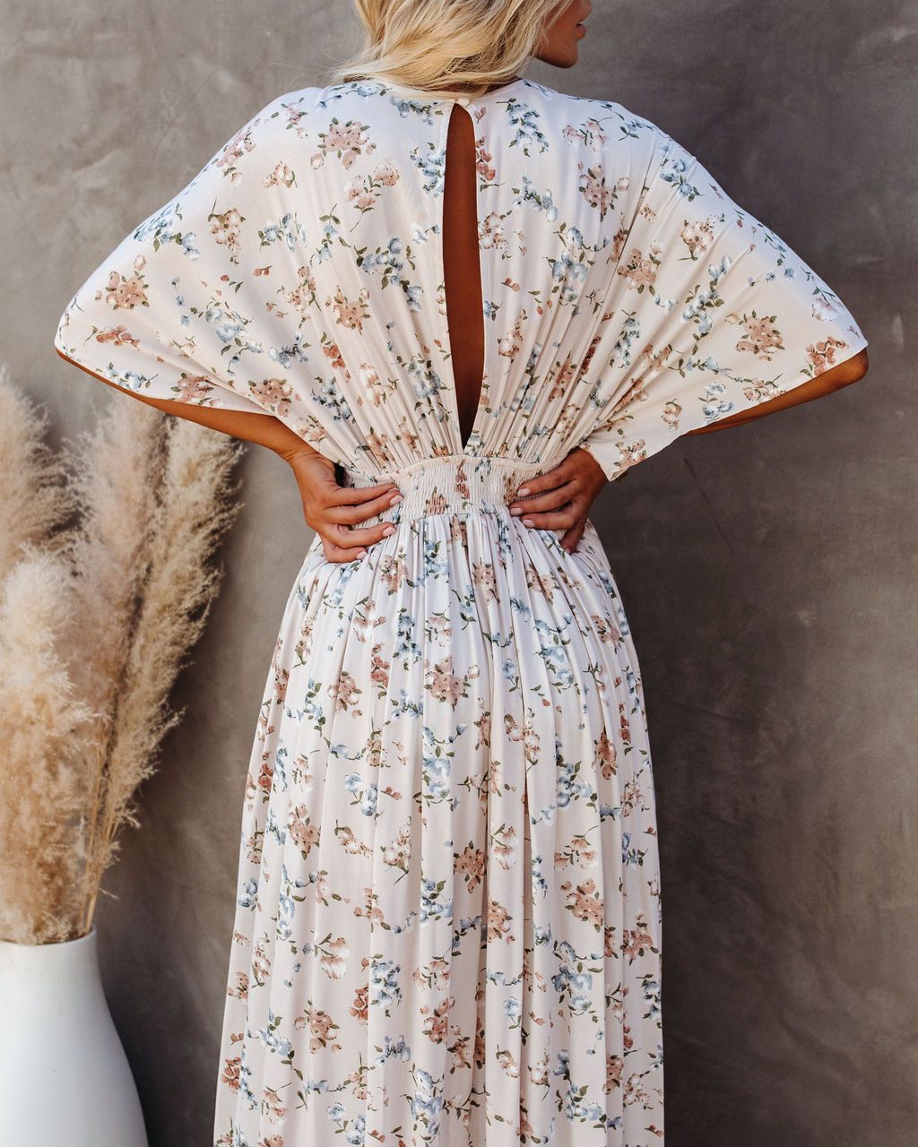 Amelia Floral Kimono Maxi Dress