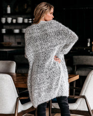 Heather Gray Knit Long Cardigan