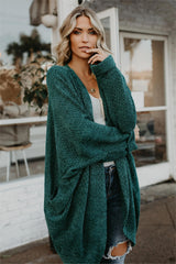 Pine Tree Batwing Open Front Cardigan