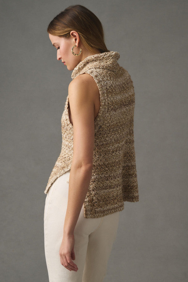 Heather Khaki Knit Vest