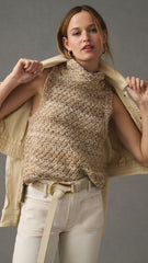 Heather Khaki Knit Vest