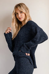 Navy Blue Knit Sweater