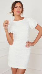 White Bodycon Mini Dress