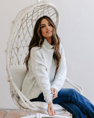 Heather Grey Pullover Knit Sweater