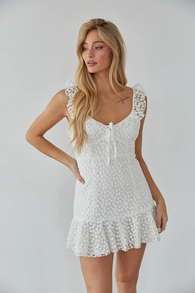 Daisy White Mini Dress