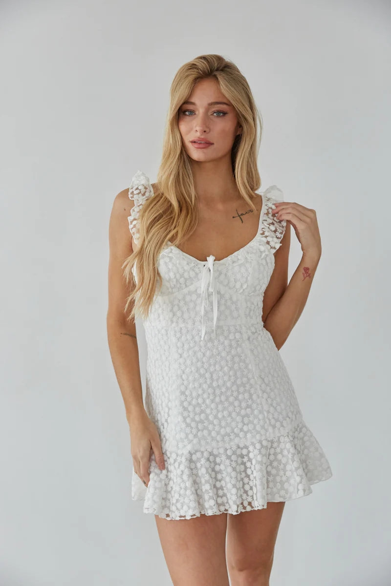 Daisy White Mini Dress