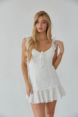 Daisy White Mini Dress