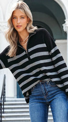 Striped Pullover Knit Sweater